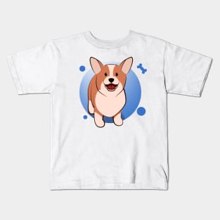 Cute corgi cartoon Kids T-Shirt